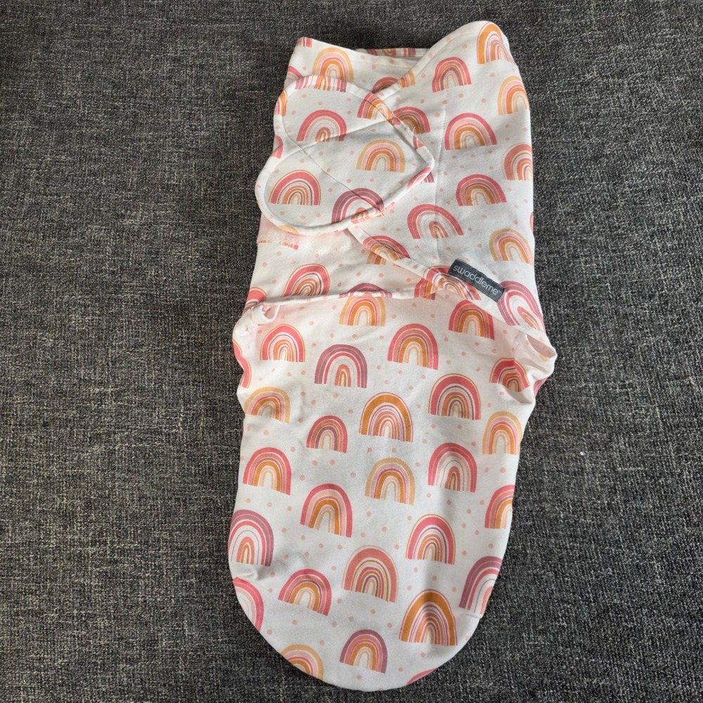 SwaddleMe Ingenuity Original Swaddle Rainbow 0-3M 7-14 lbs Cotton Baby Wrap
